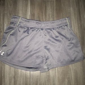 grey under armor shorts